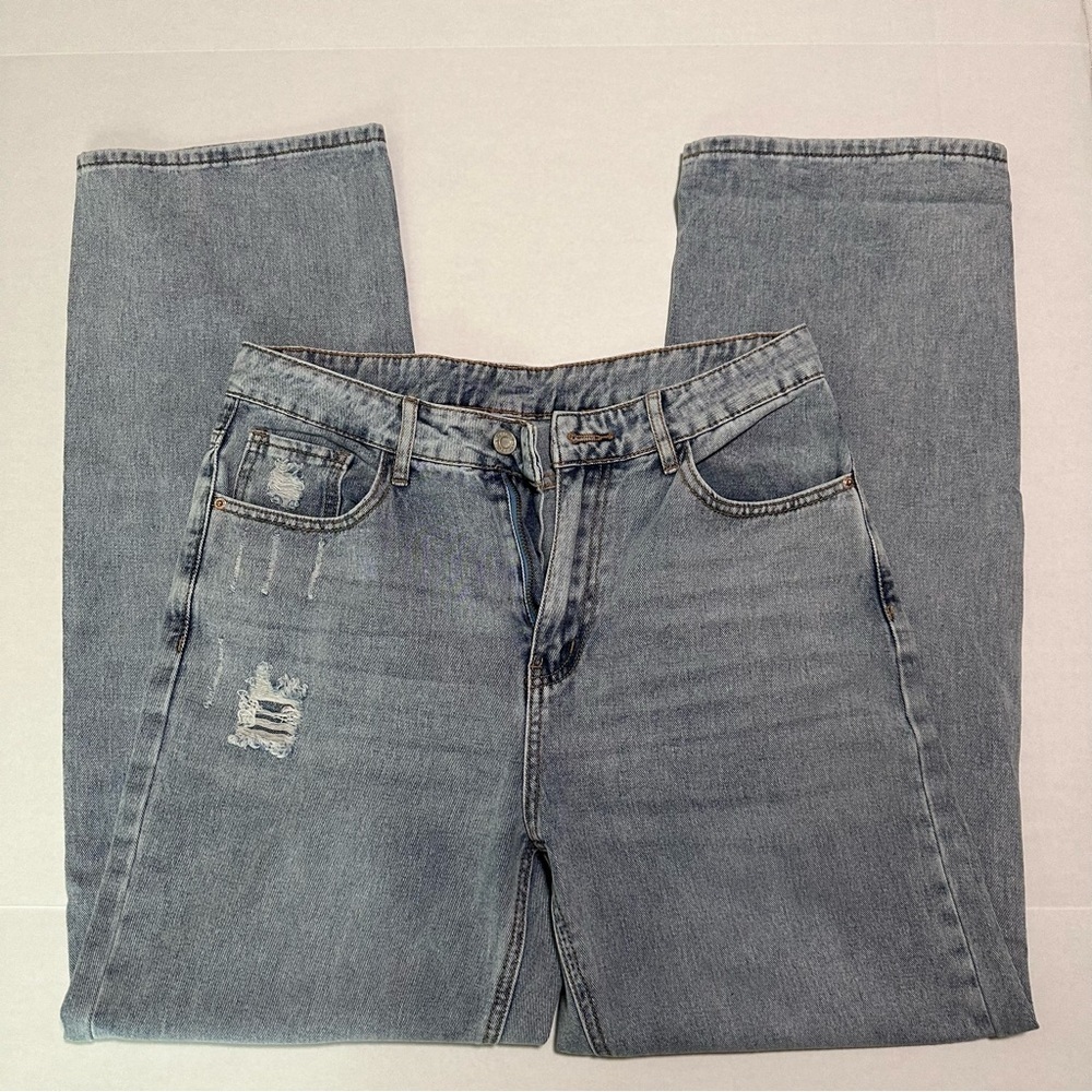 SHEIN Ripped Wide Leg Jeans - Picture 7 of 12
